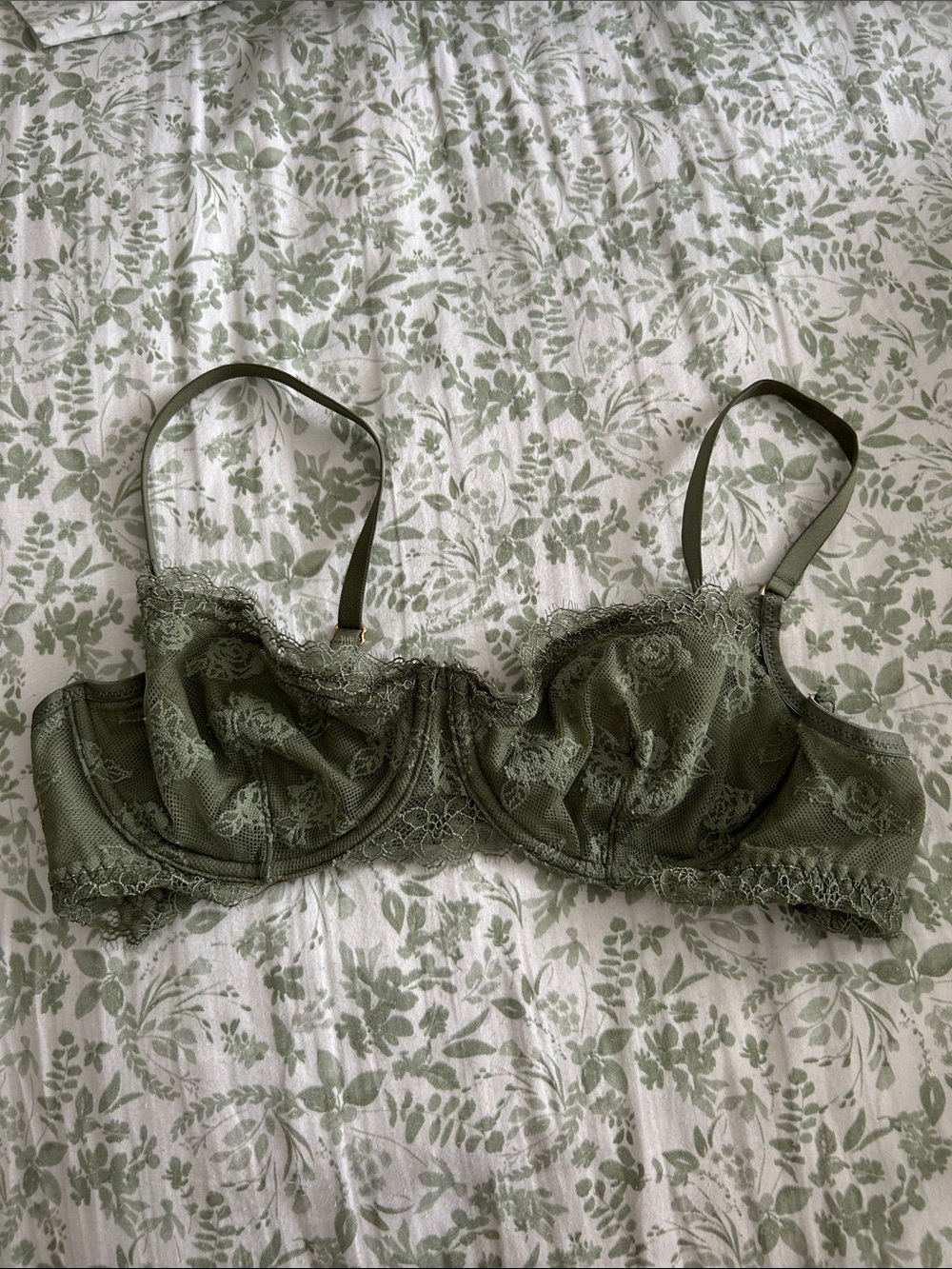Aerie Olive Lace Underwire Bra - Women Intimates & Sleepwear